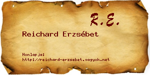 Reichard Erzsébet névjegykártya