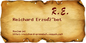 Reichard Erzsébet névjegykártya