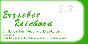 erzsebet reichard business card